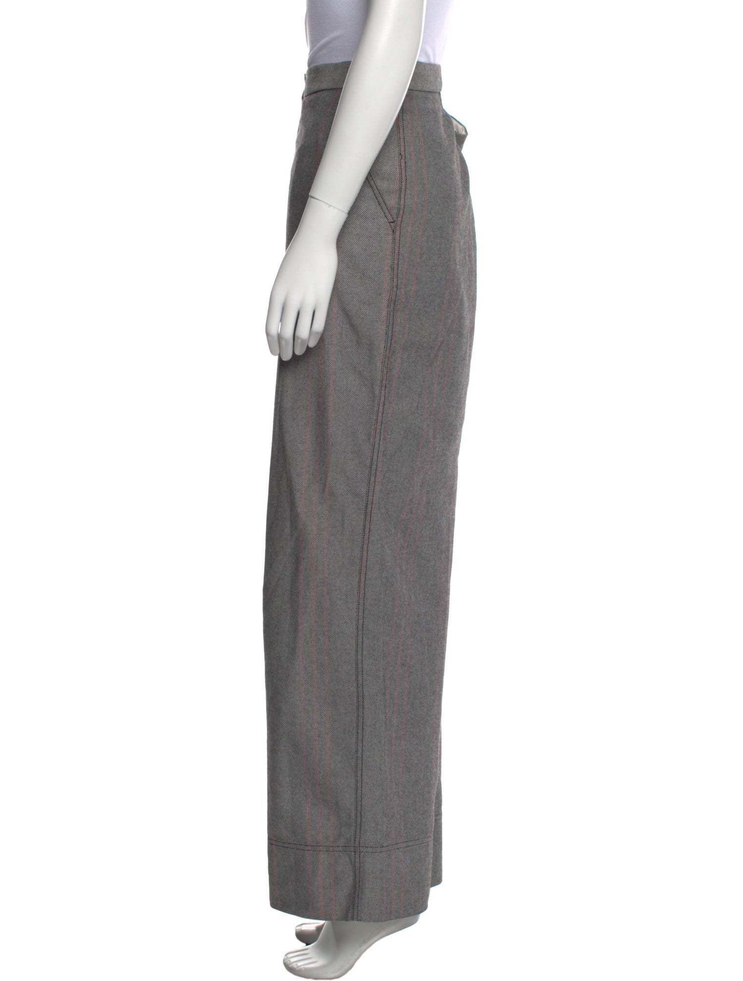 By Malene Birger Striped Wide Leg Pants