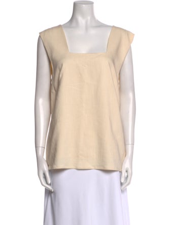 By Malene Birger Square Neckline Sleeveless Blouse