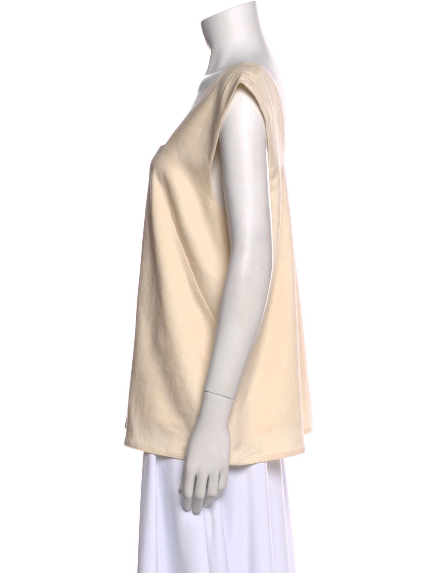 By Malene Birger Square Neckline Sleeveless Blouse