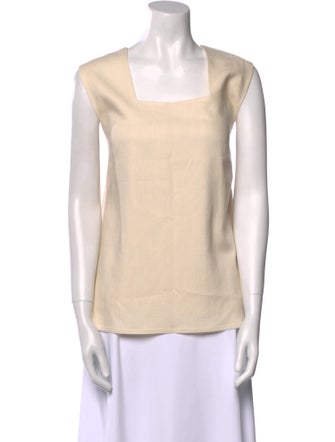 By Malene Birger Silk Square Neckline Top