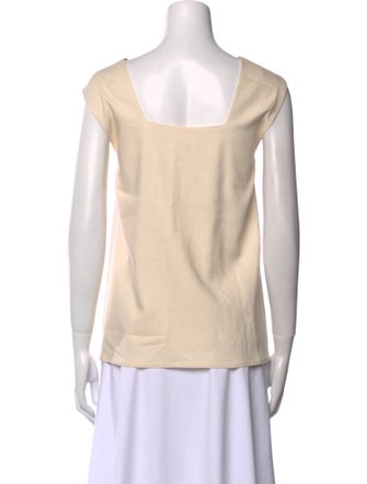 By Malene Birger Silk Square Neckline Top