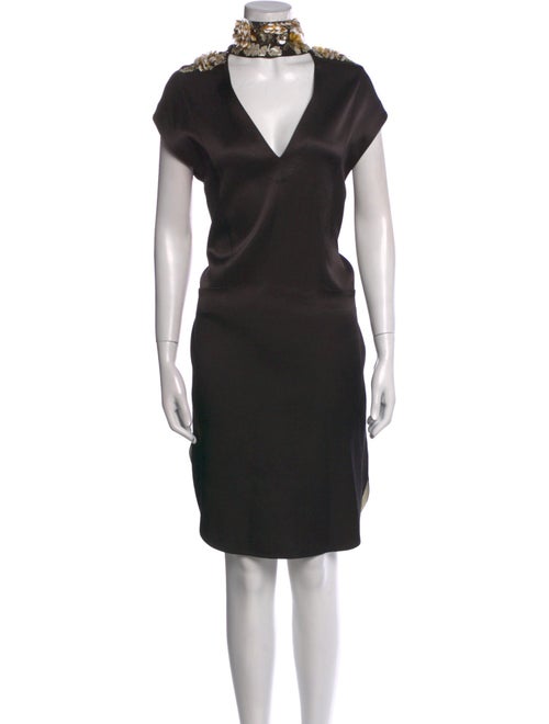 By Malene Birger Mock Neck Knee-Length Dress