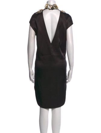 By Malene Birger Mock Neck Knee-Length Dress