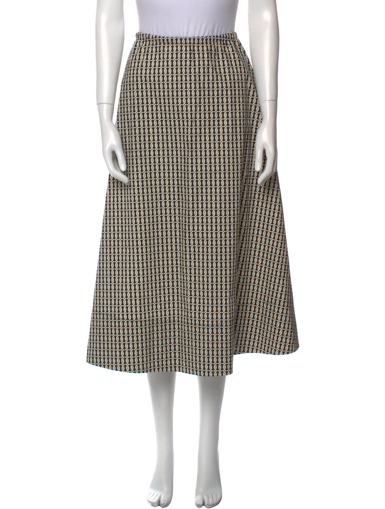 By Malene Birger Printed Midi Length Skirt