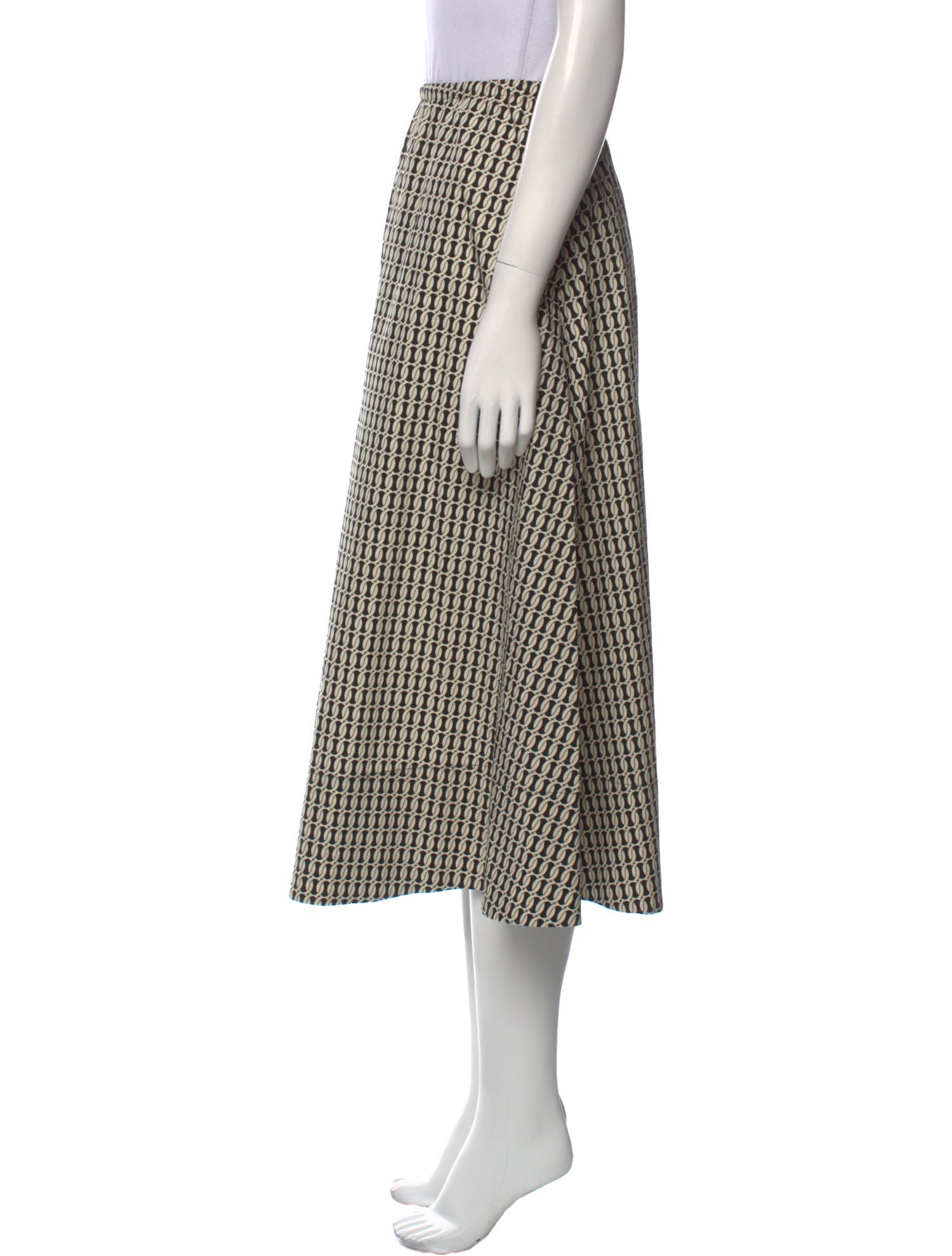 By Malene Birger Printed Midi Length Skirt