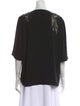 By Malene Birger Crew Neck Three-Quarter Sleeve Blouse