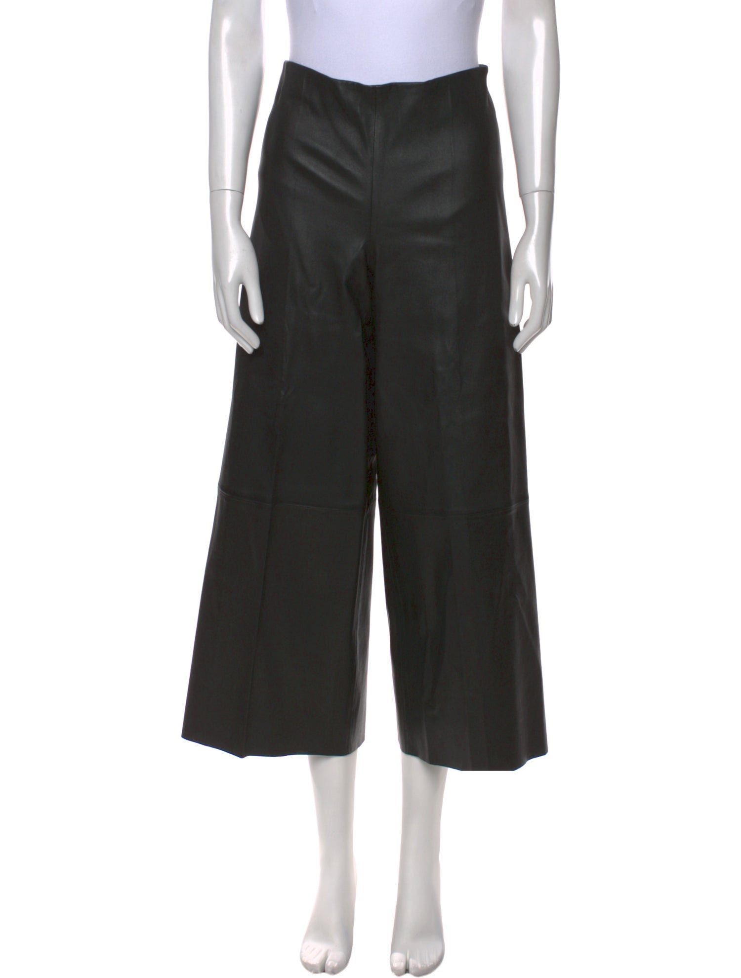 By Malene Birger Leather Wide Leg Pants