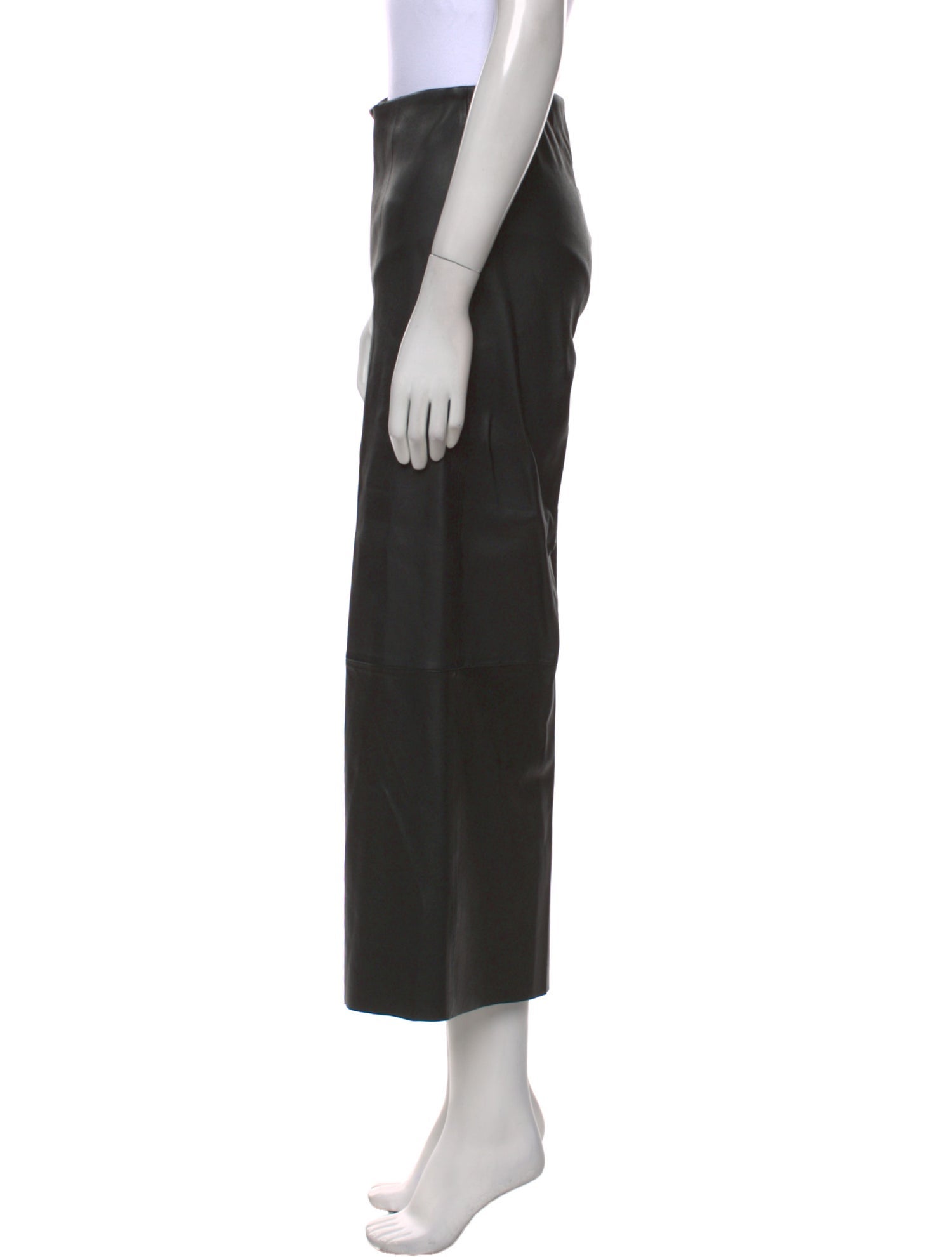By Malene Birger Leather Wide Leg Pants