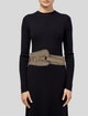 By Malene Birger Wide Leather Waist Belt