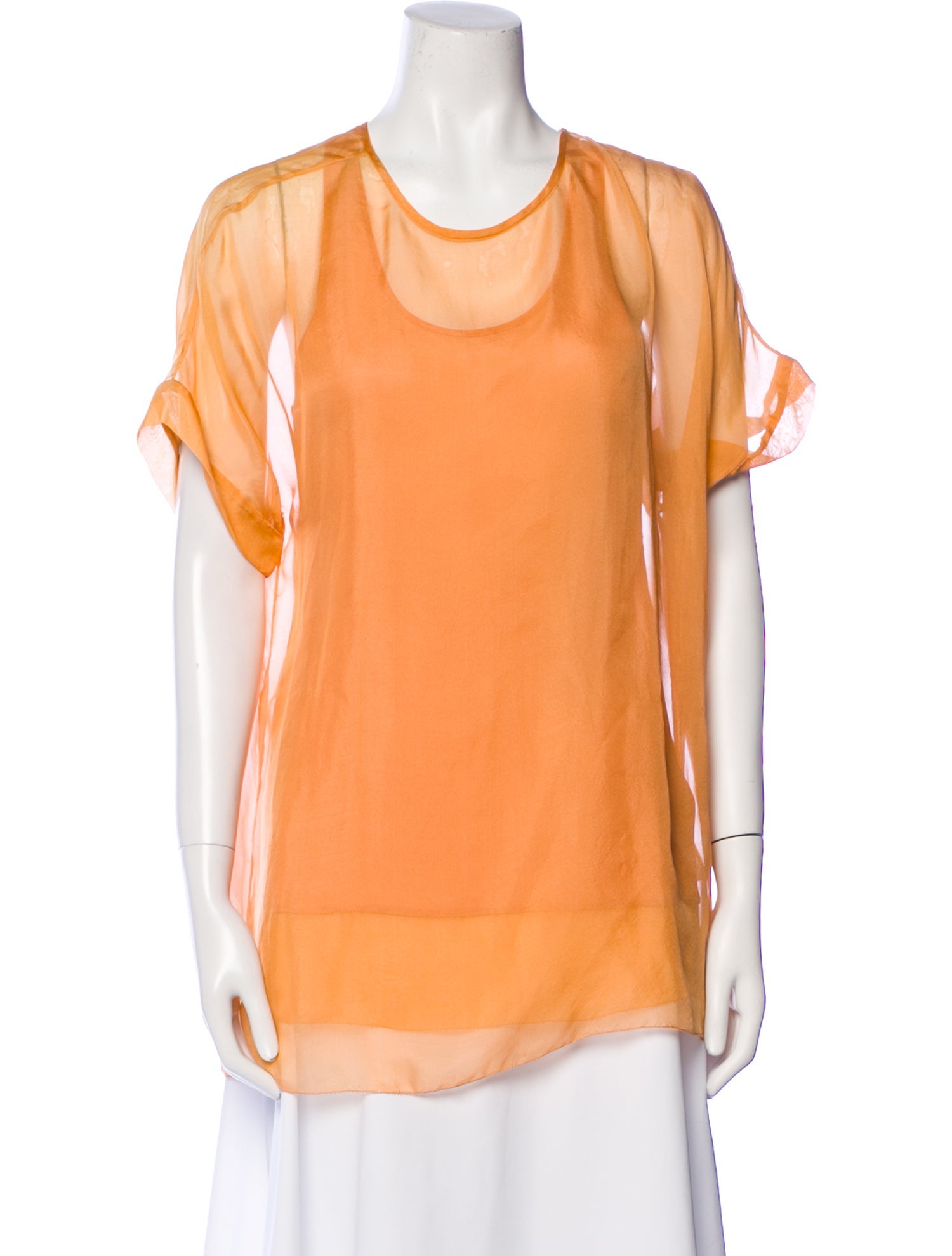 By Malene Birger Silk Scoop Neck Tunic