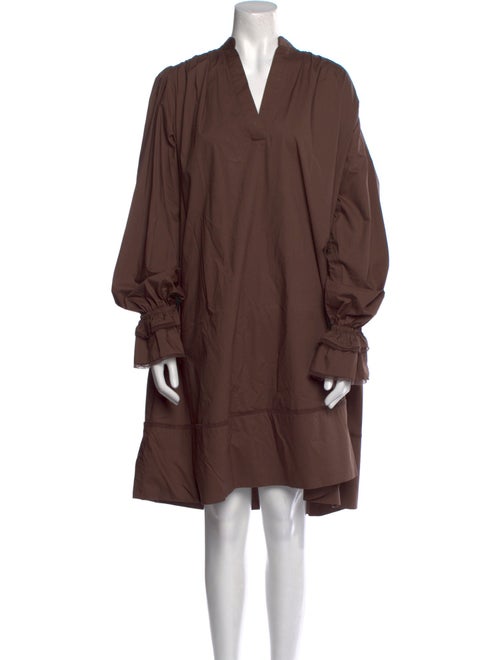 By Malene Birger V-Neck Knee-Length Dress