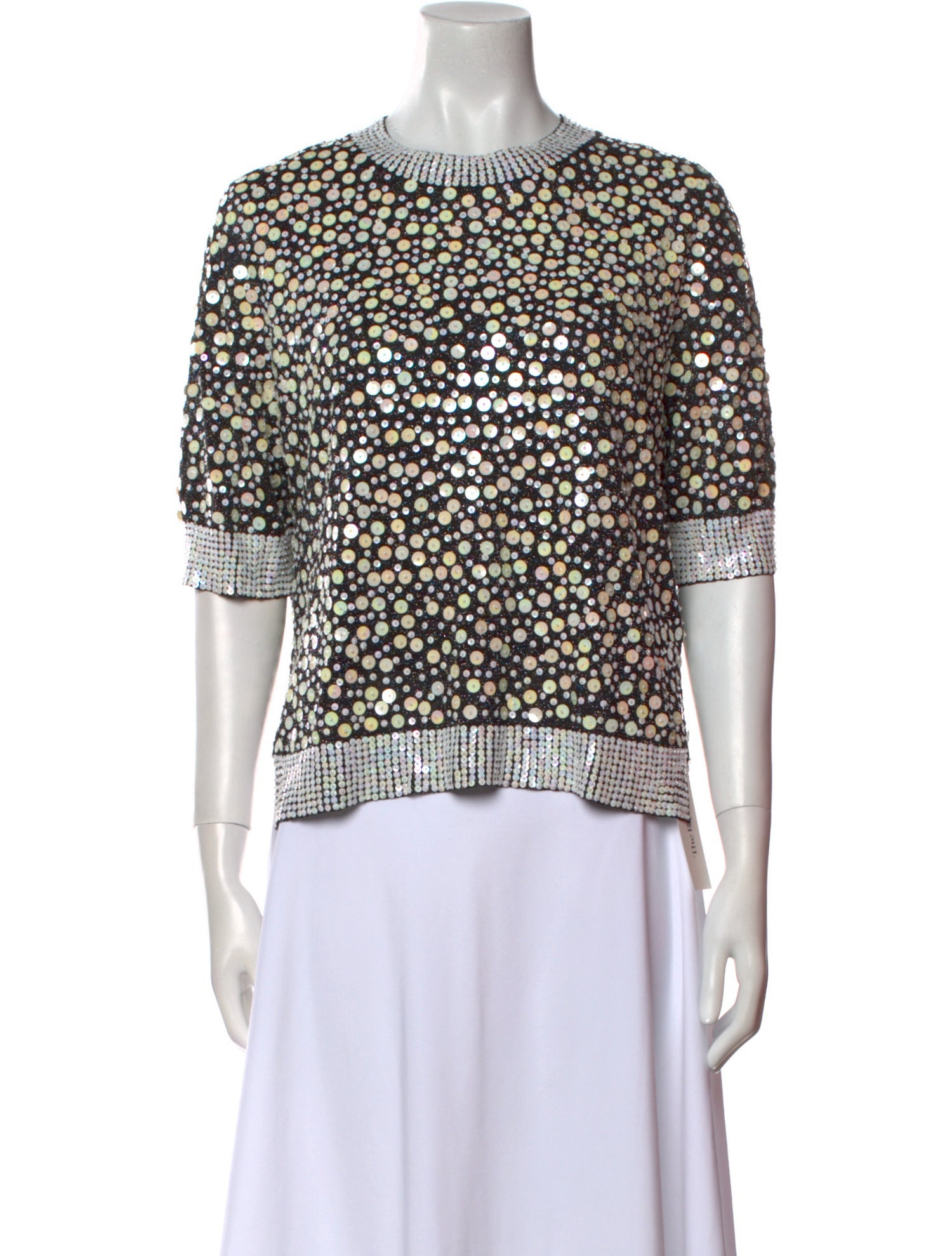 By Malene Birger Printed Crew Neck Sweater