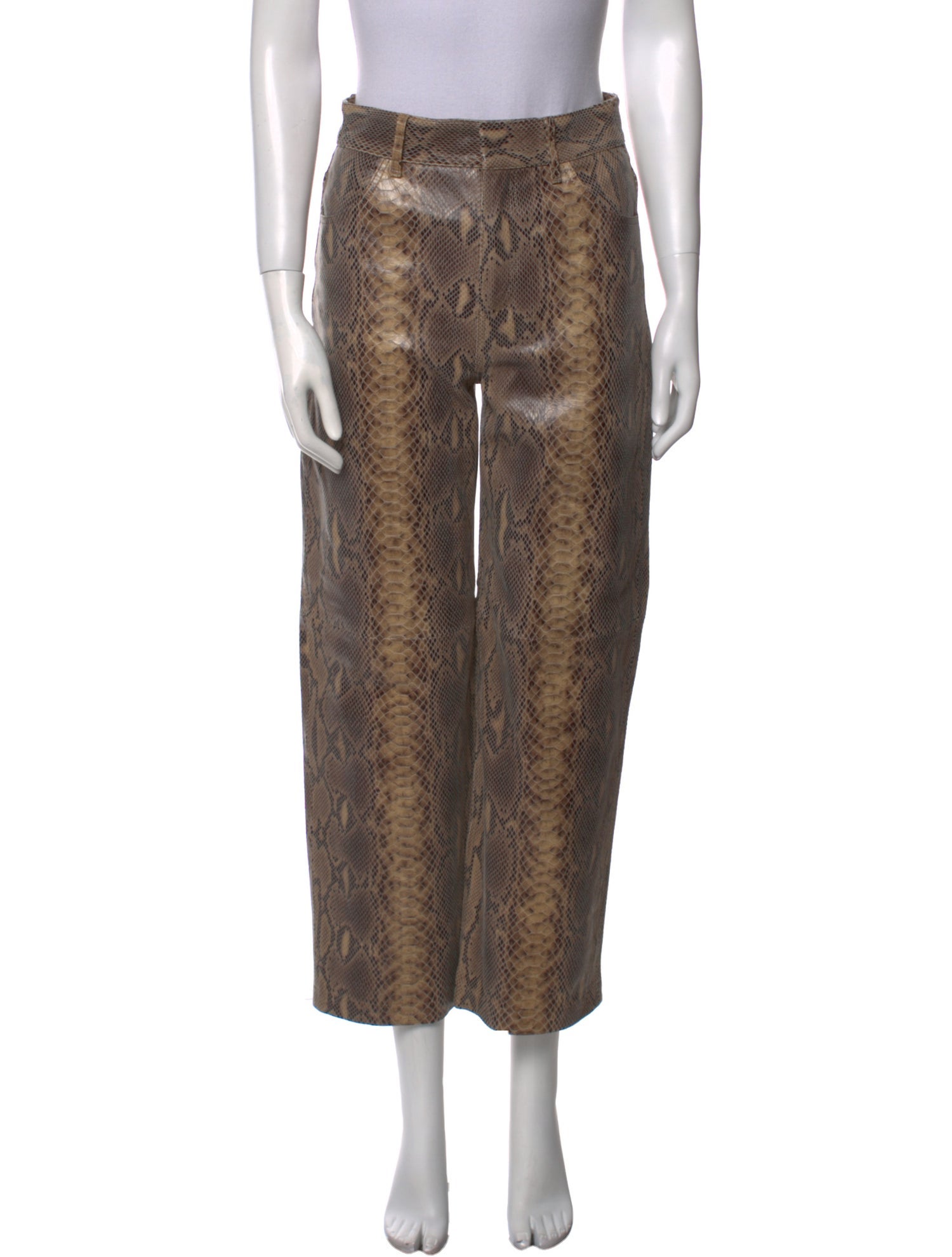 By Malene Birger Leather Wide Leg Pants