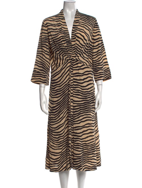 By Malene Birger Animal Print Long Dress