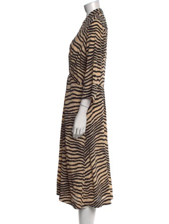 By Malene Birger Animal Print Long Dress