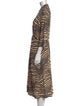 By Malene Birger Animal Print Long Dress