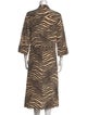 By Malene Birger Animal Print Long Dress