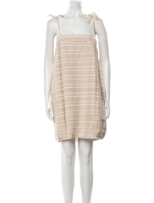 By Malene Birger Square Neckline Mini Dress