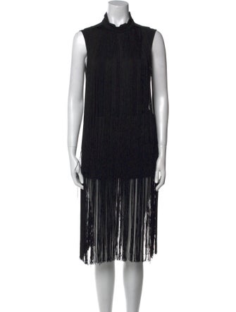 By Malene Birger Mock Neck Knee-Length Dress