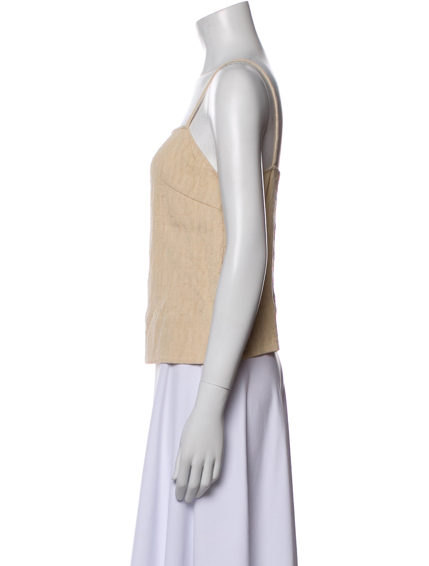By Malene Birger Square Neckline Sleeveless Top