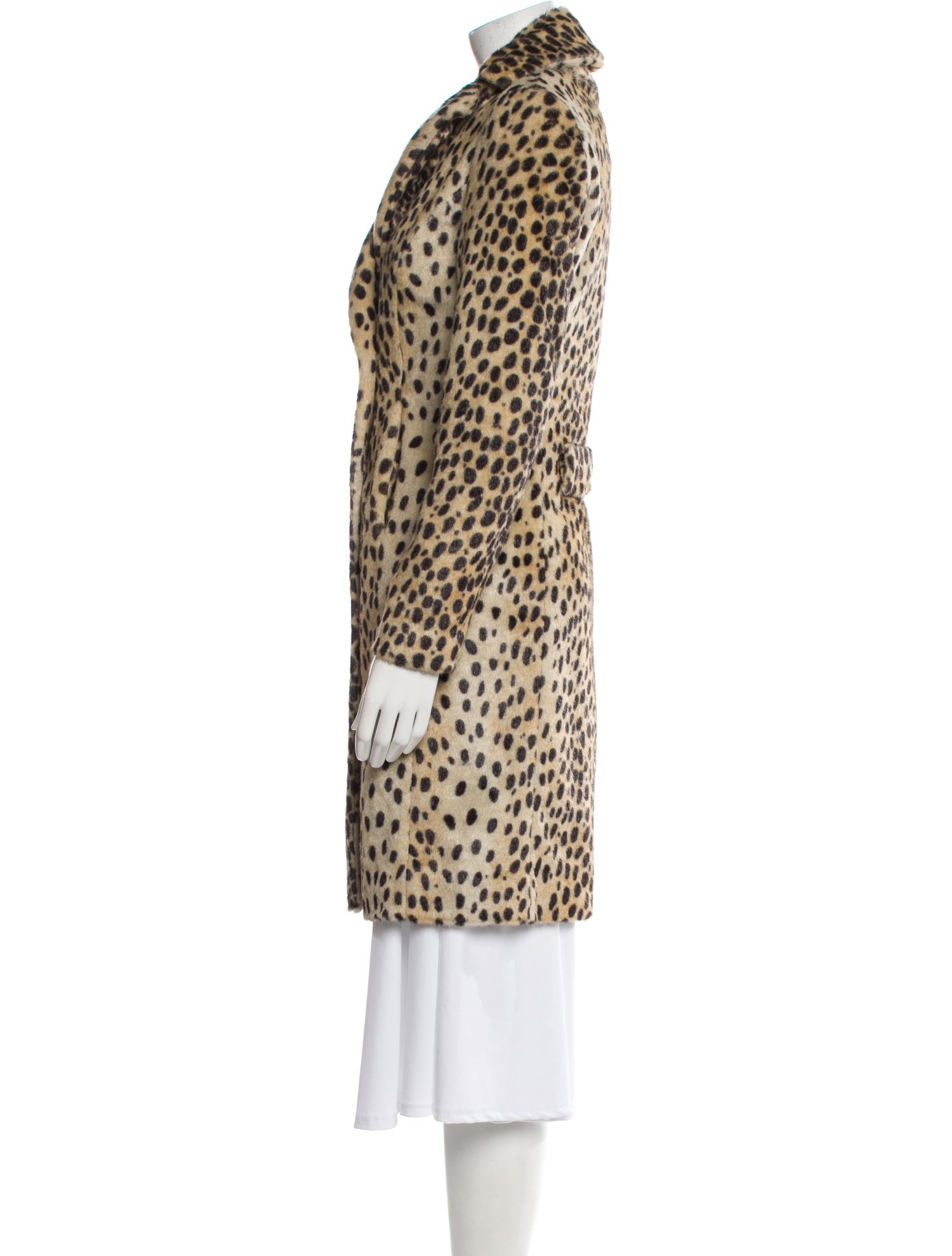 By Malene Birger Animal Print Faux Fur Coat