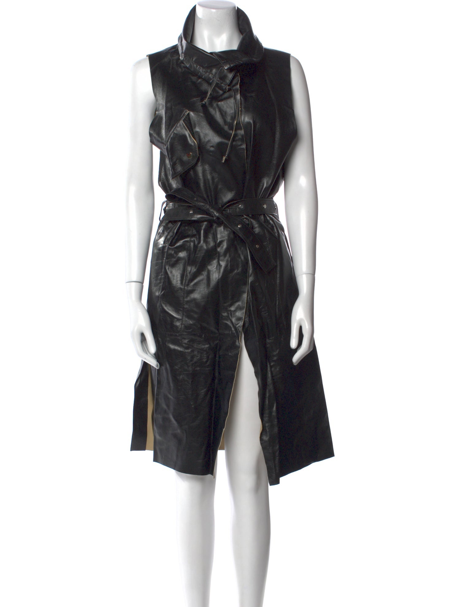 By Malene Birger Lamb Leather Knee-Length Dress