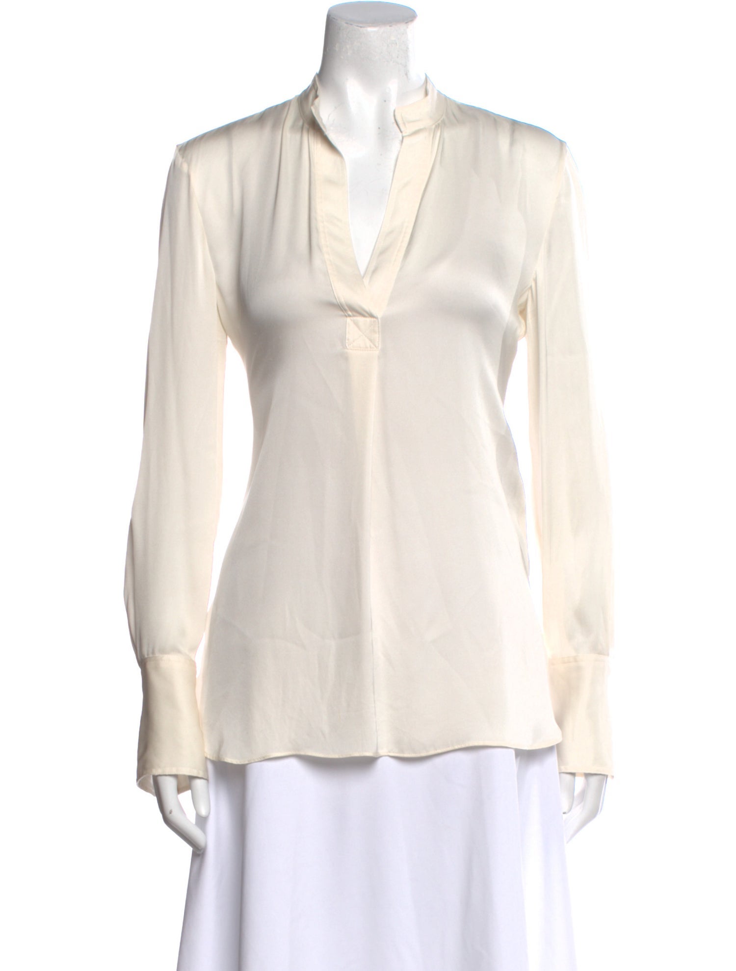By Malene Birger Silk V-Neck Blouse