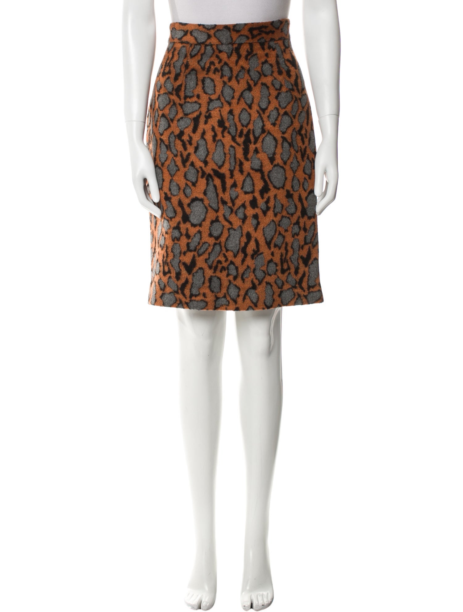 By Malene Birger Animal Print Knee-Length Skirt