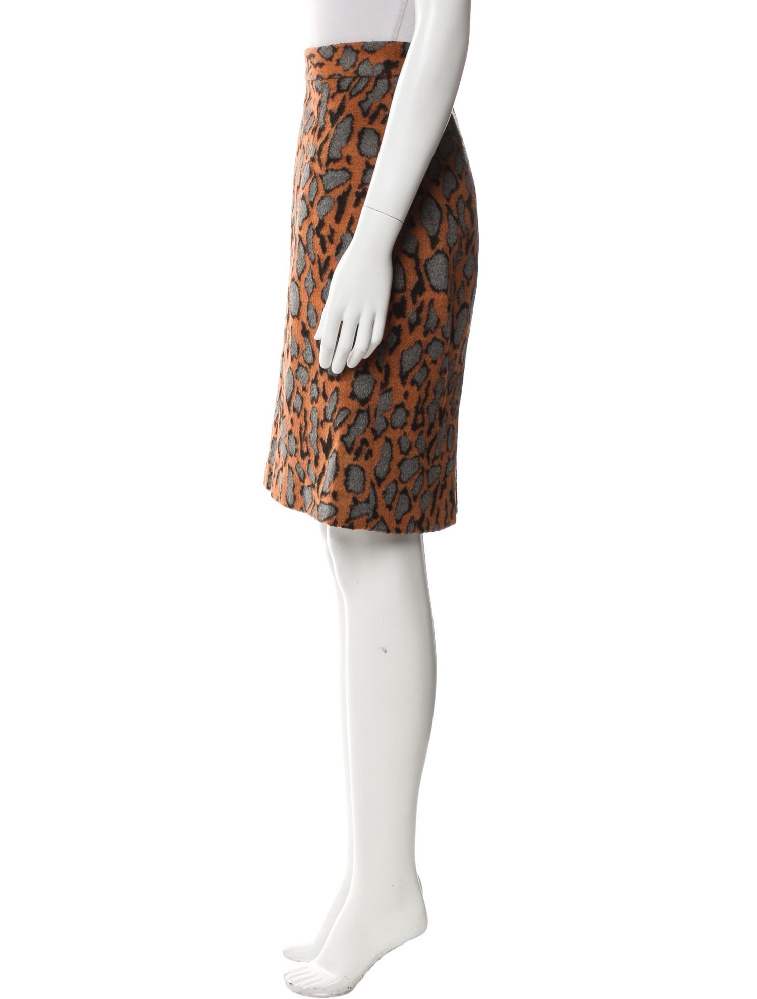By Malene Birger Animal Print Knee-Length Skirt