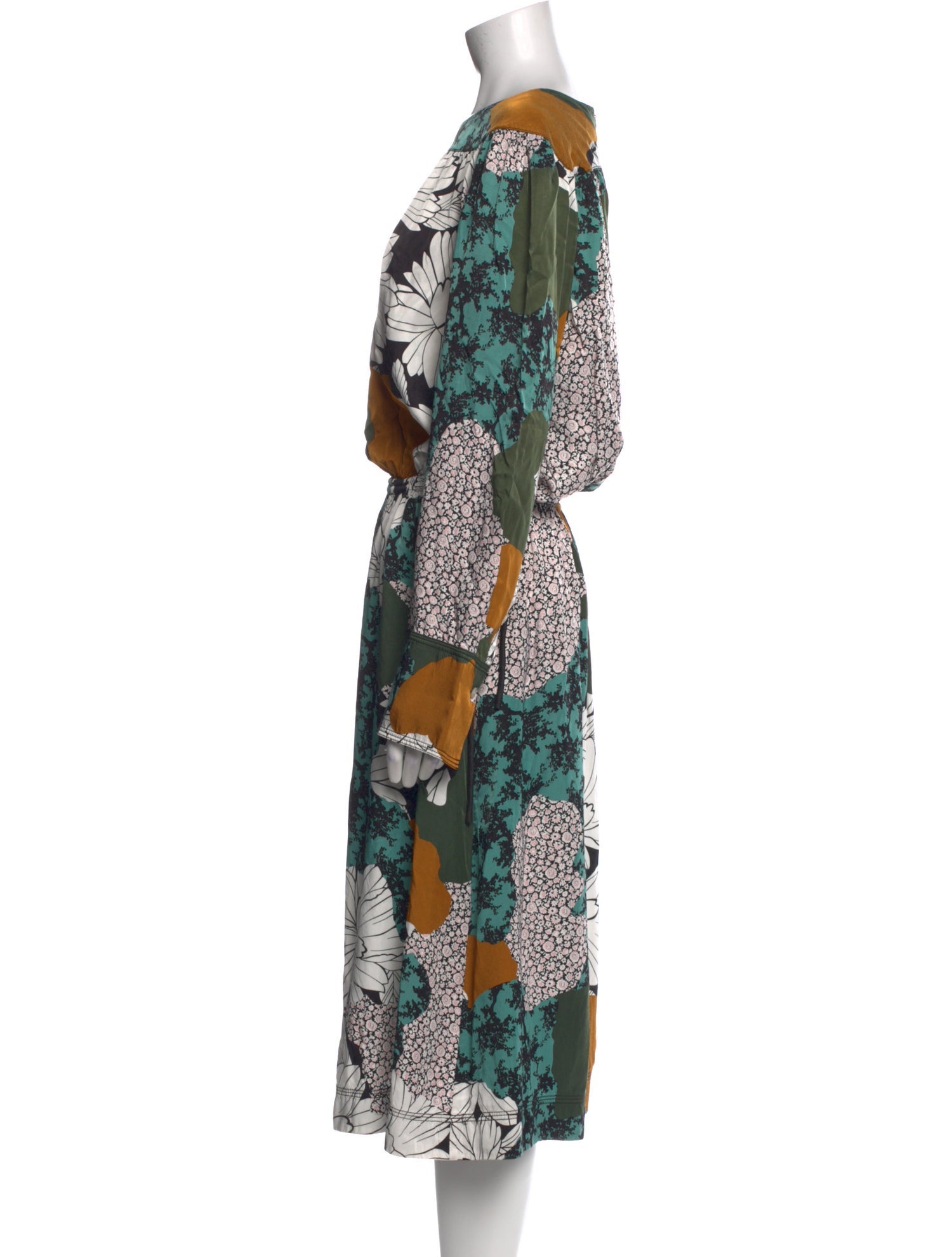 By Malene Birger Floral Print Knee-Length Dress