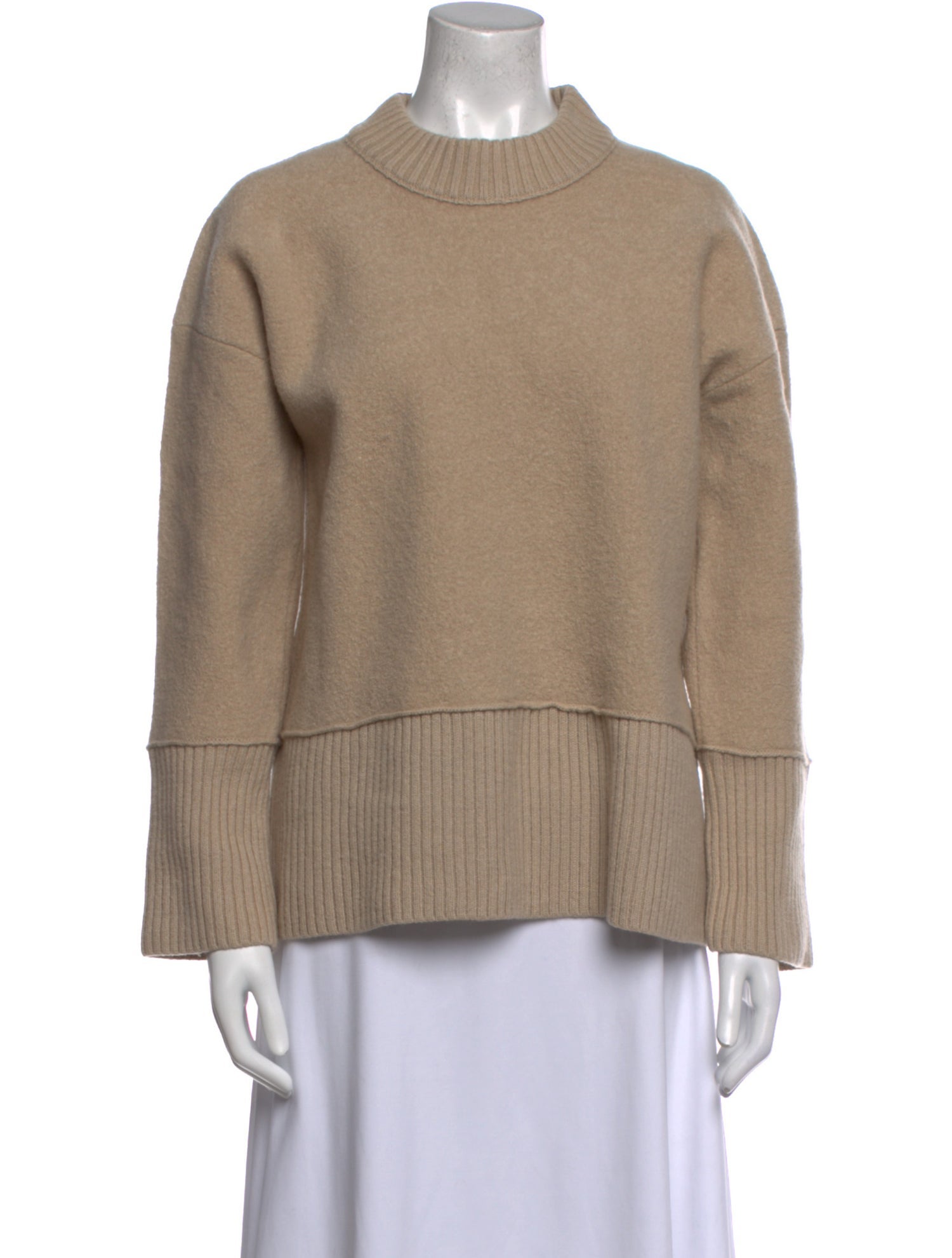 By Malene Birger Mock Neck Long Sleeve Sweatshirt