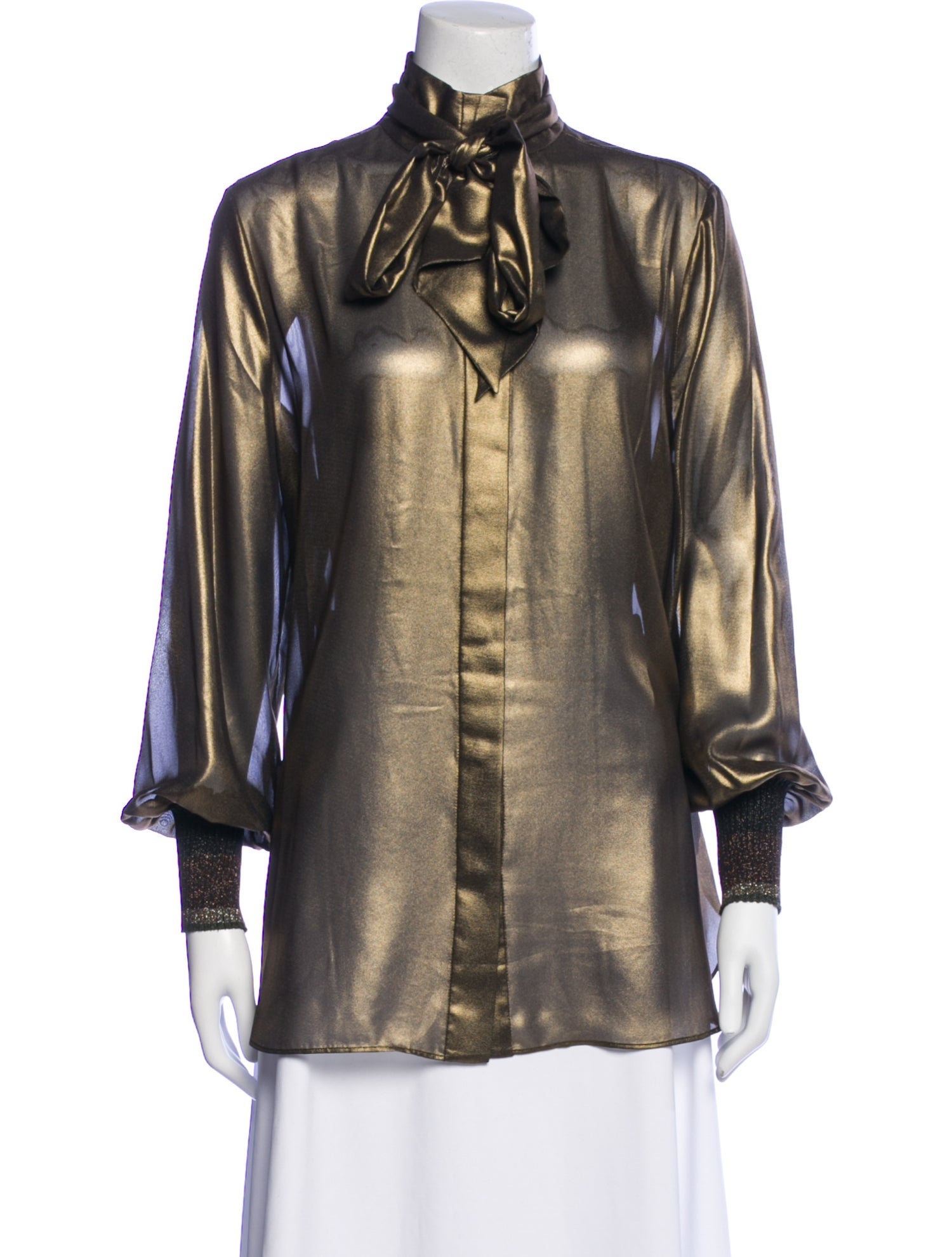 By Malene Birger Mock Neck Long Sleeve Blouse