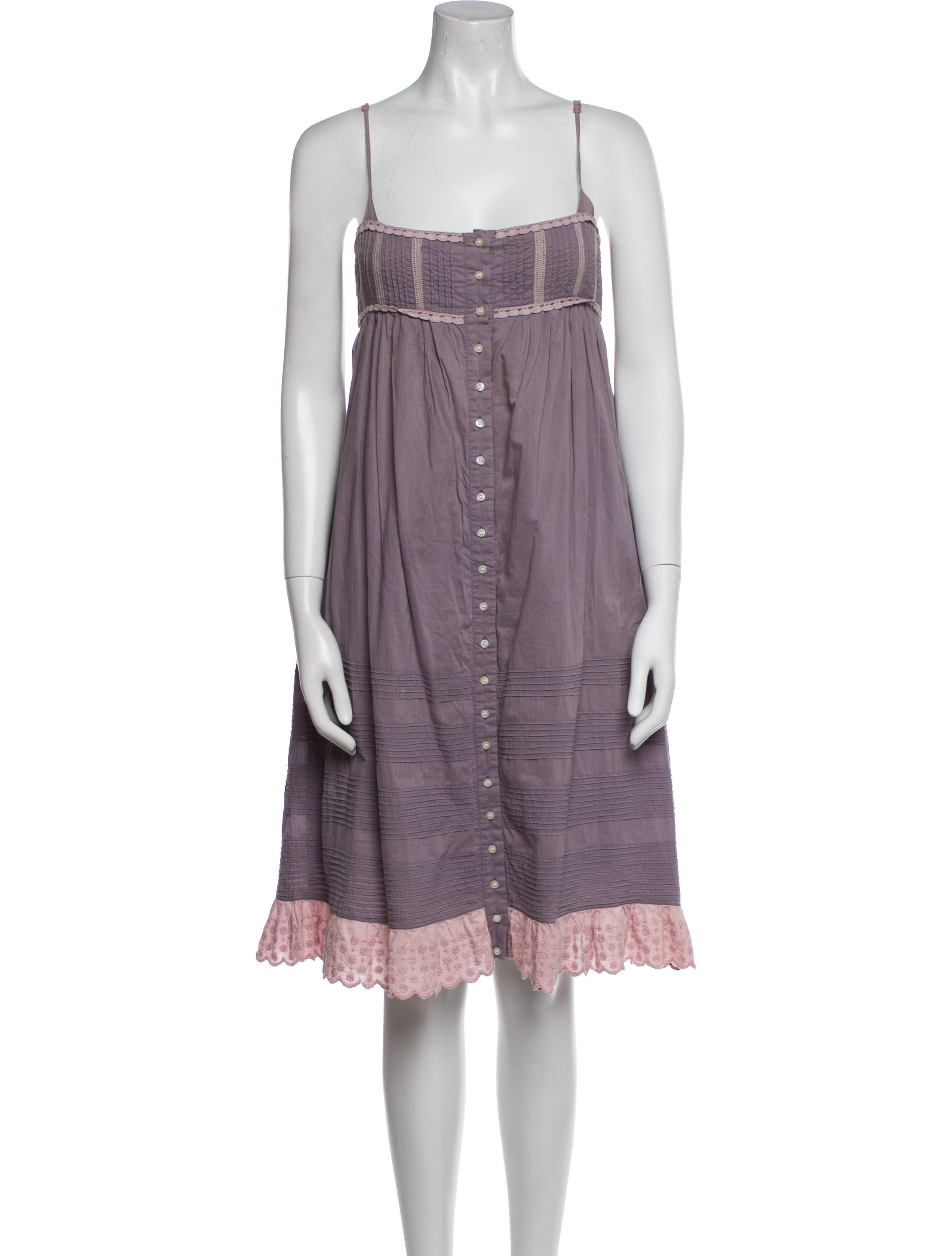 By Malene Birger Square Neckline Mini Dress