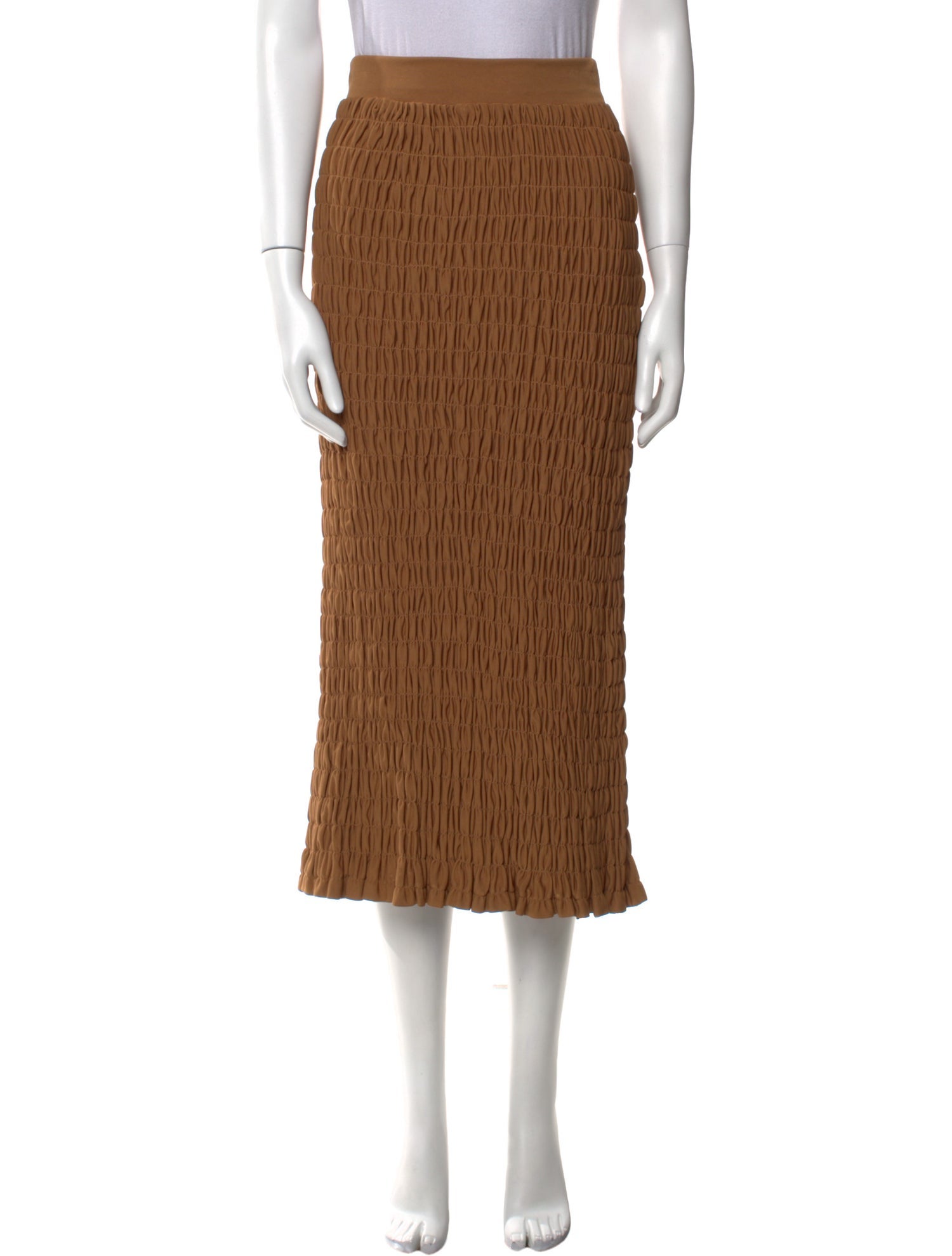 By Malene Birger Ruffle Embellishment Midi Length Skirt