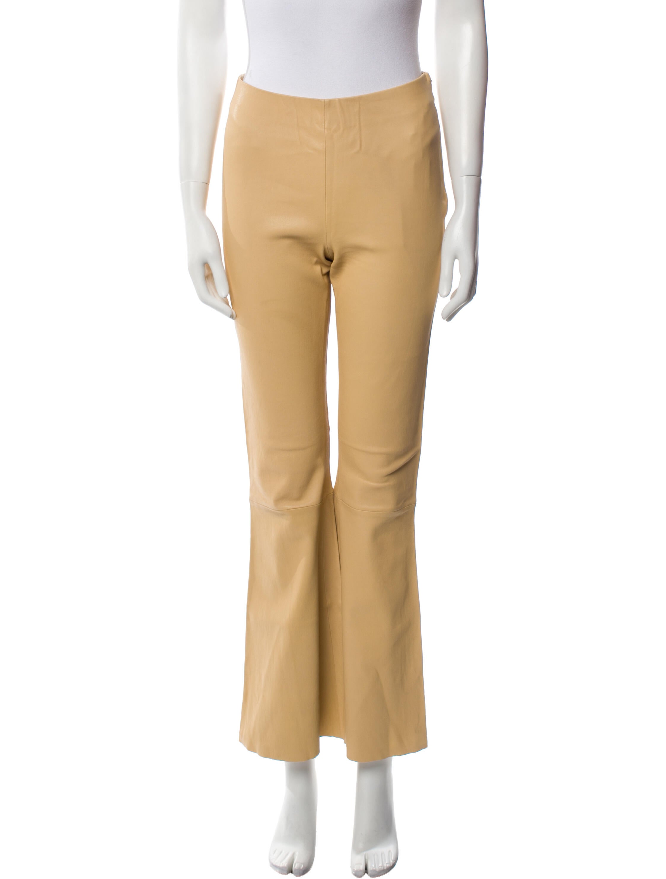 By Malene Birger Leather Wide Leg Pants