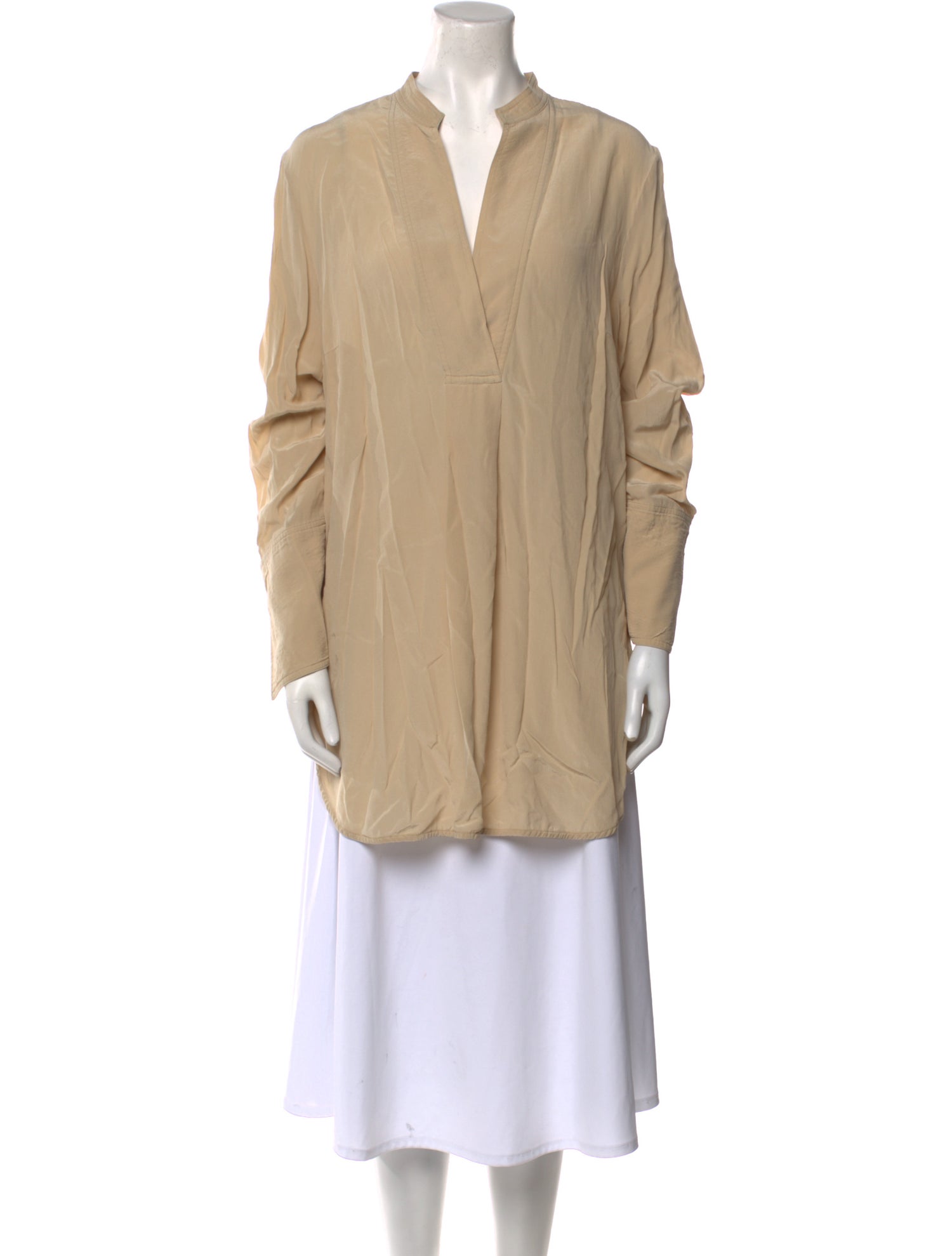By Malene Birger Silk V-Neck Tunic
