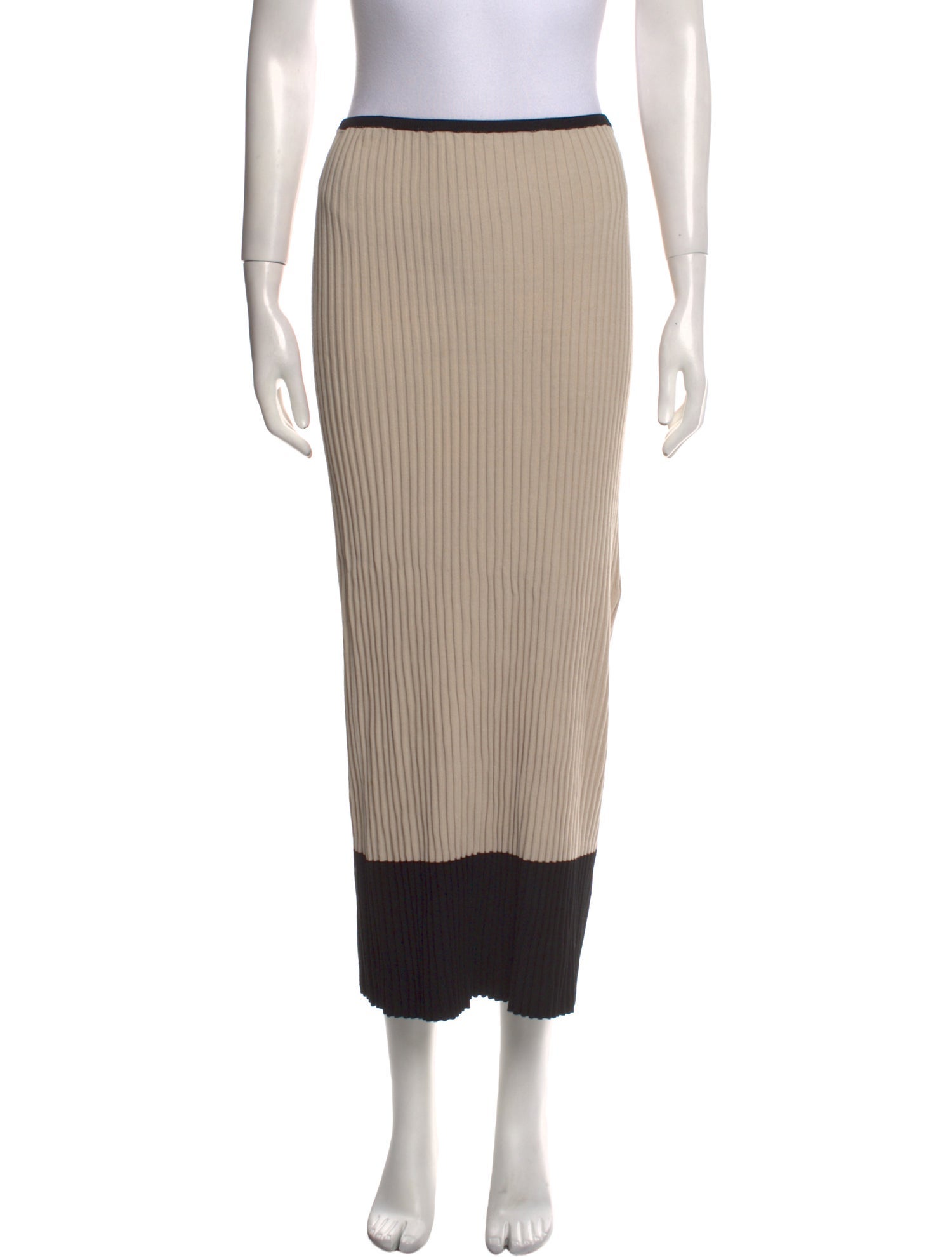 By Malene Birger Colorblock Pattern Midi Length Skirt