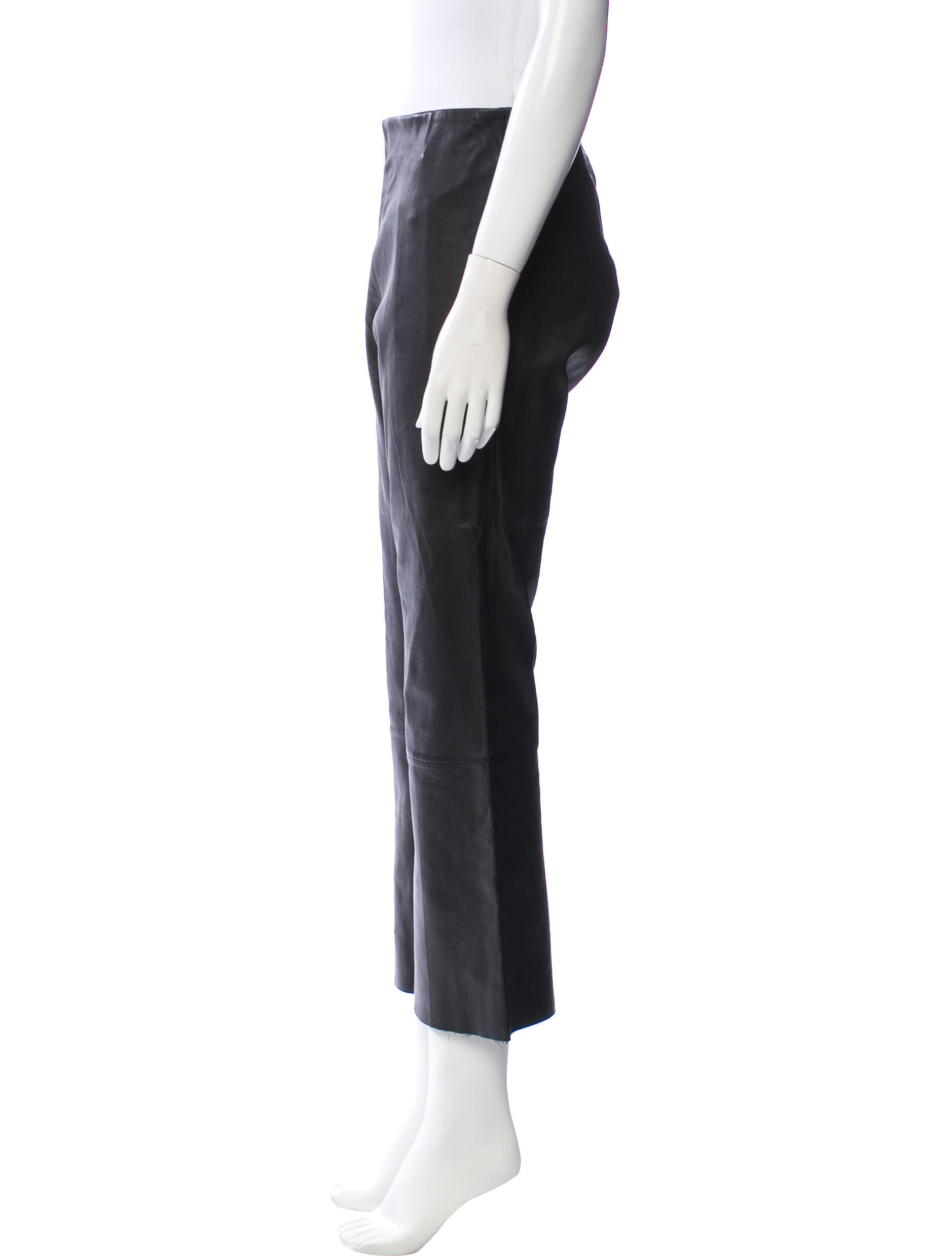 By Malene Birger Leather Wide Leg Pants