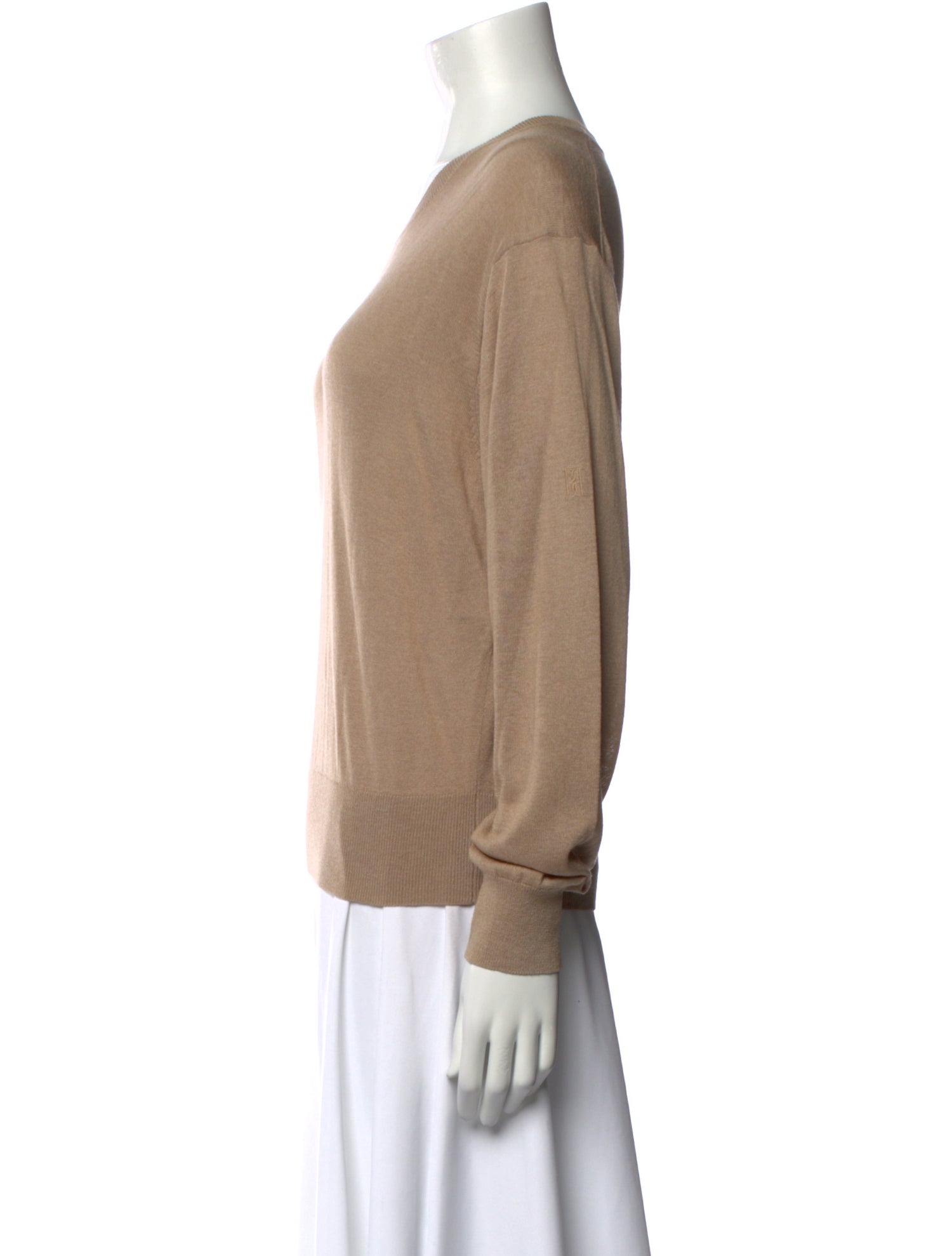 By Malene Birger Scoop Neck Long Sleeve Sweatshirt