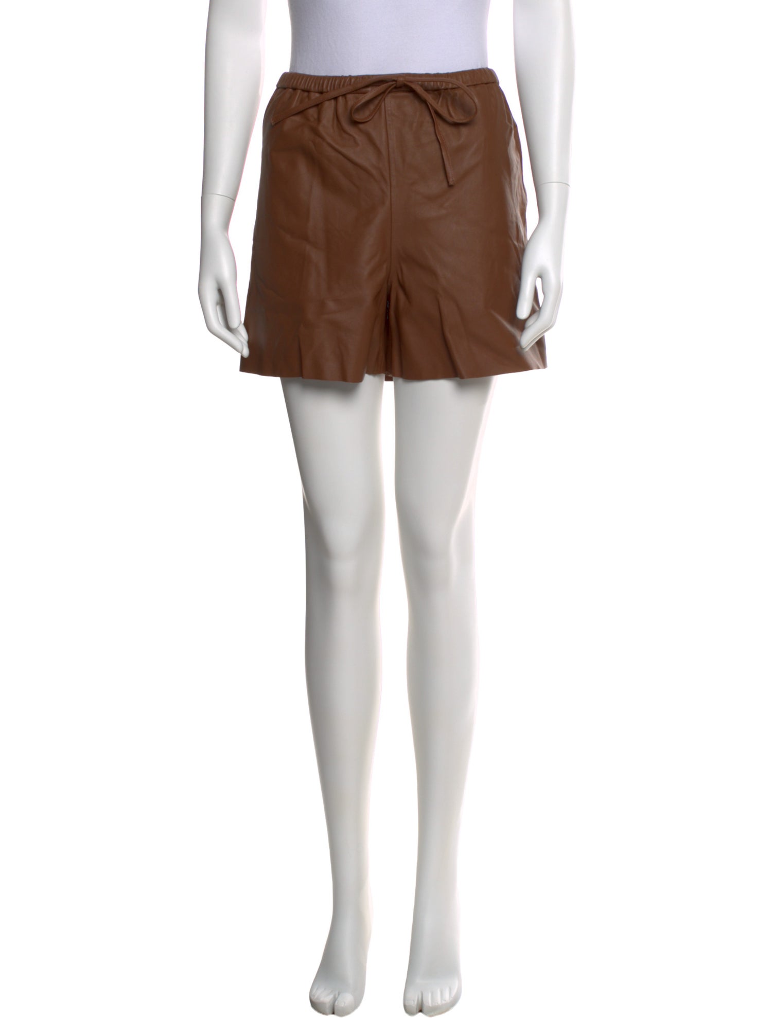 By Malene Birger Lamb Leather Mini Shorts