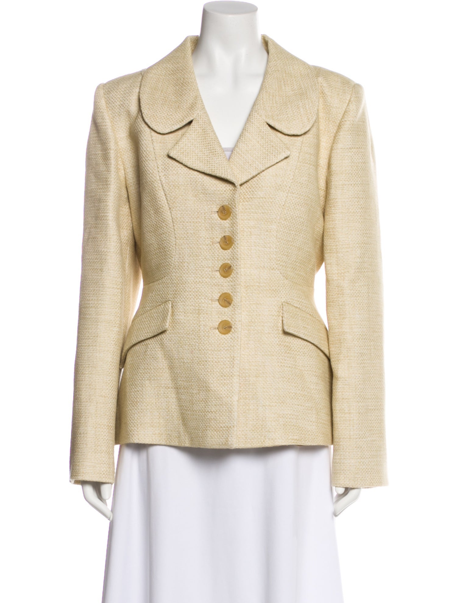 By Malene Birger Linen Tweed Pattern Blazer w/ Tags