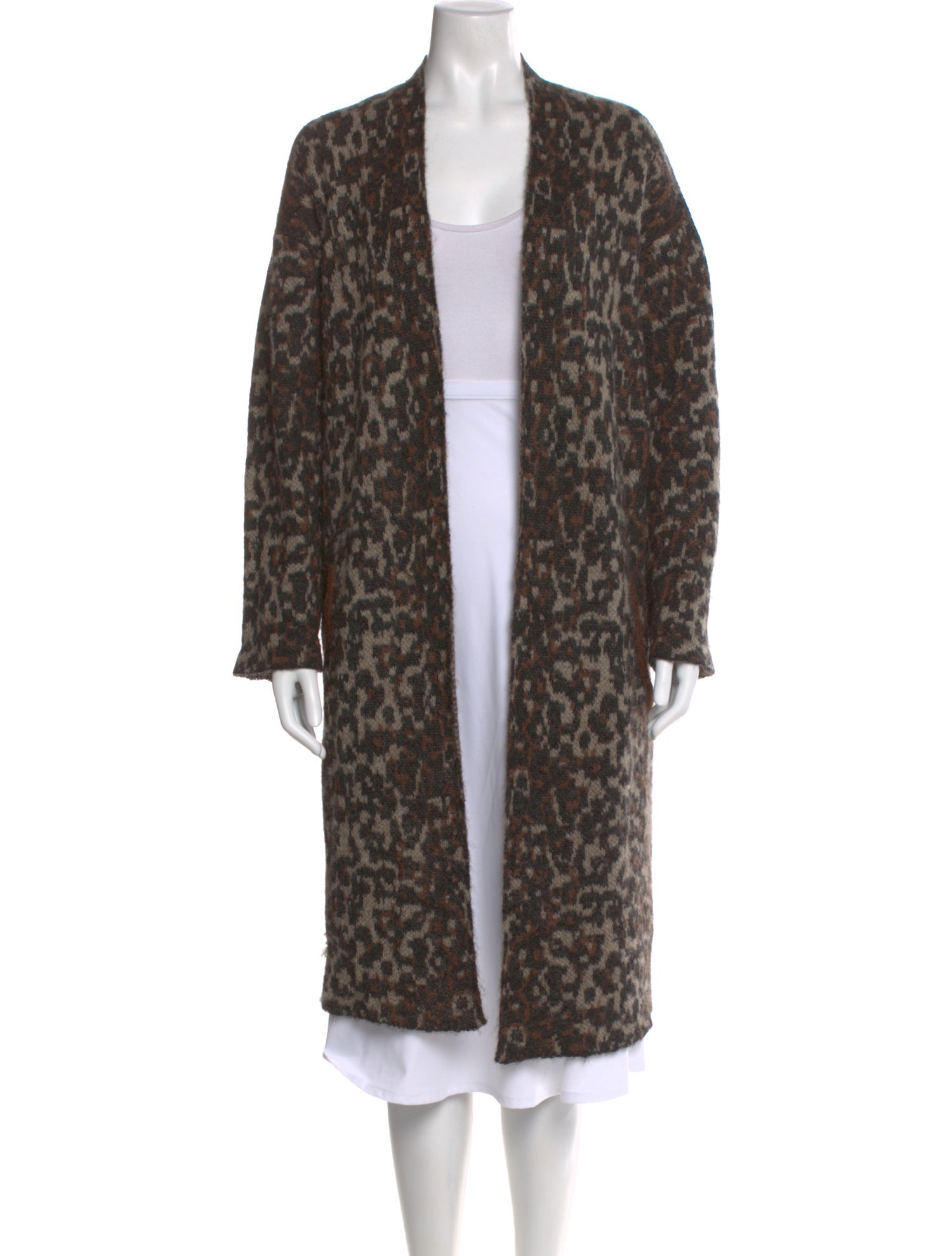 By Malene Birger Kid Mohair Animal Print Sweater