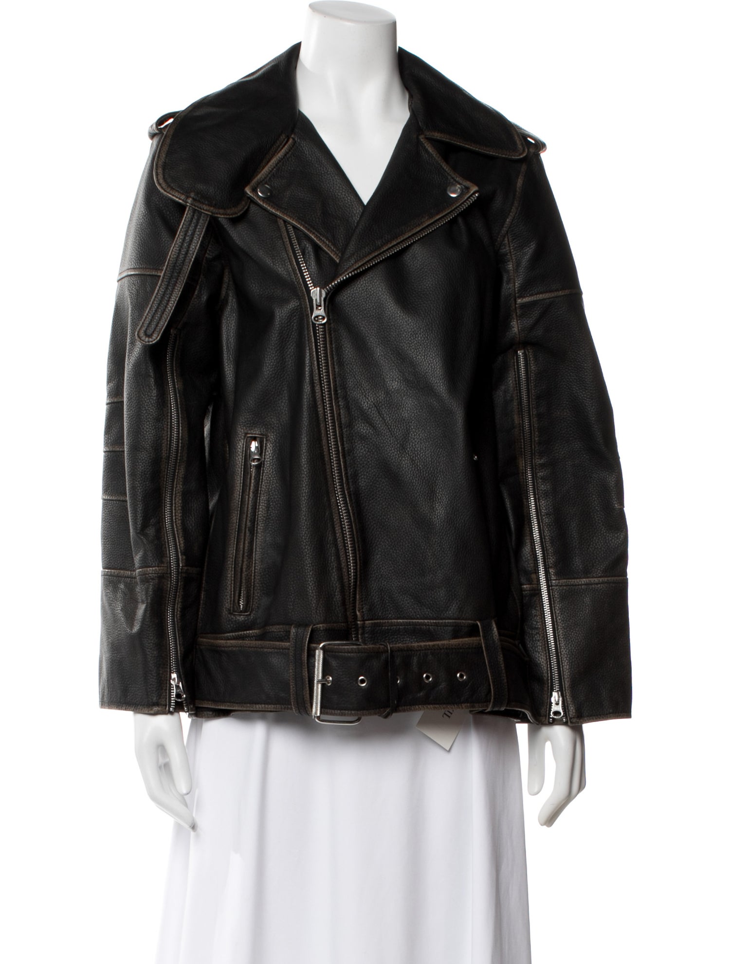 By Malene Birger Leather Biker Jacket