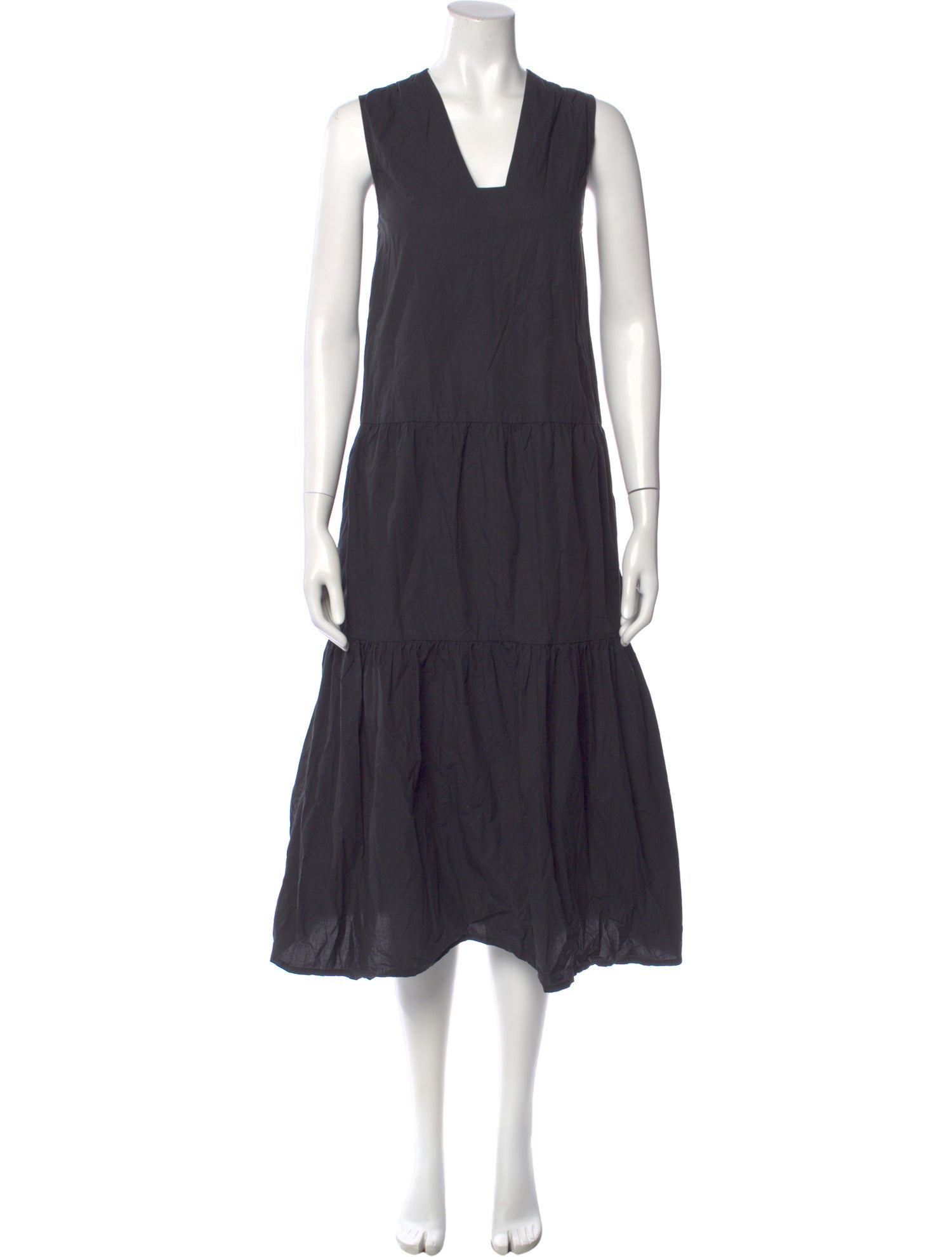 By Malene Birger V-Neck Midi Length Dress