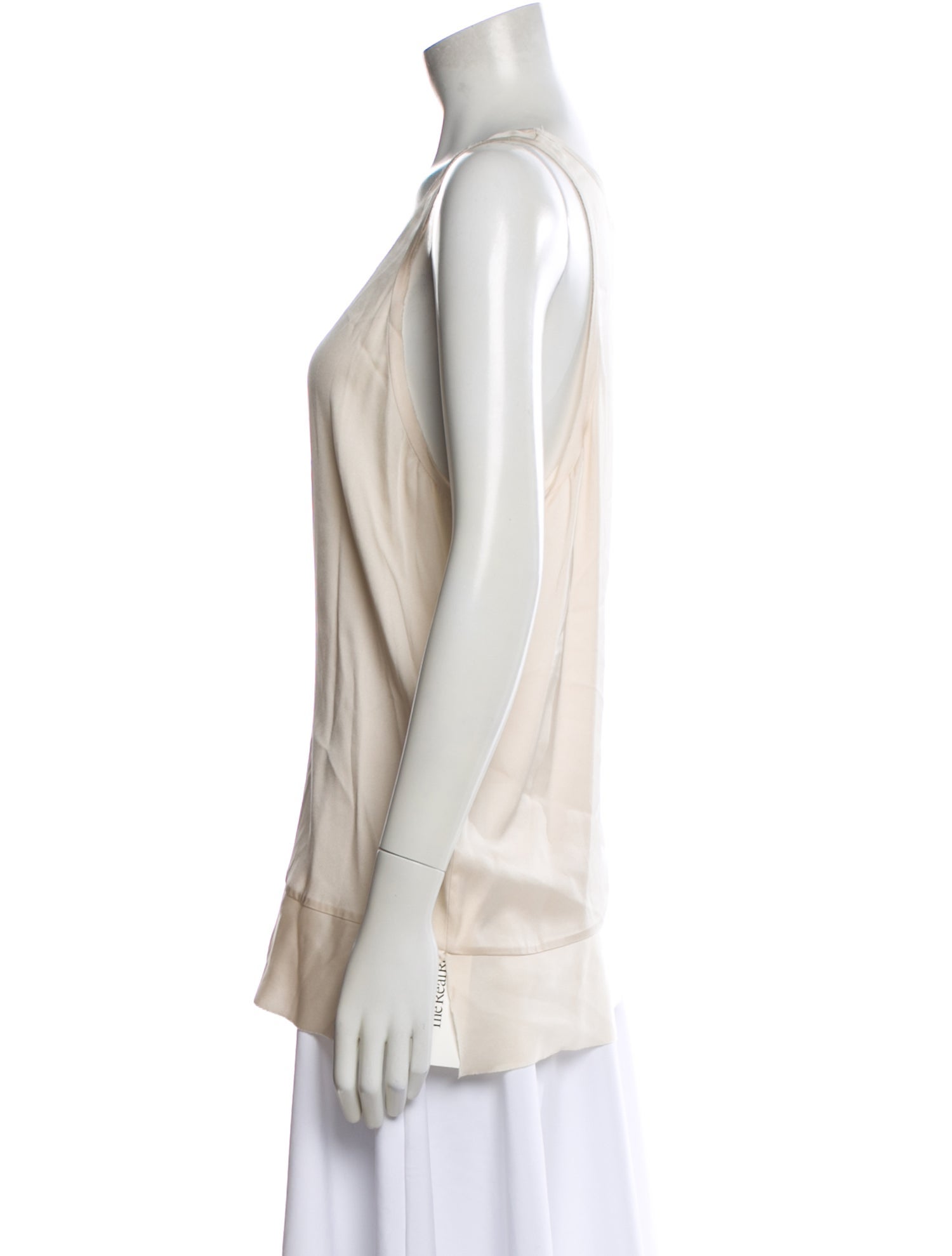 By Malene Birger Silk Scoop Neck Top