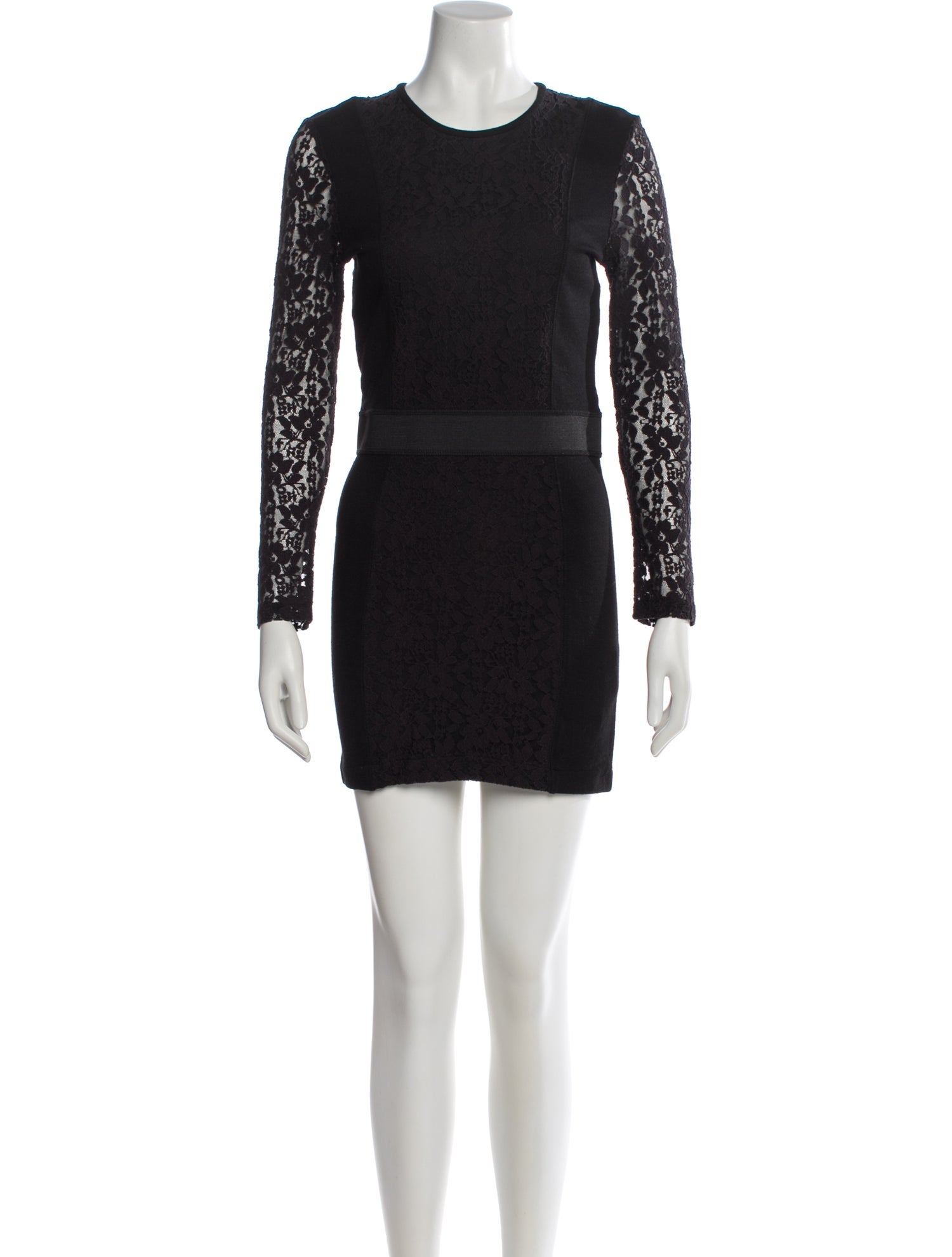 By Malene Birger Lace Pattern Mini Dress