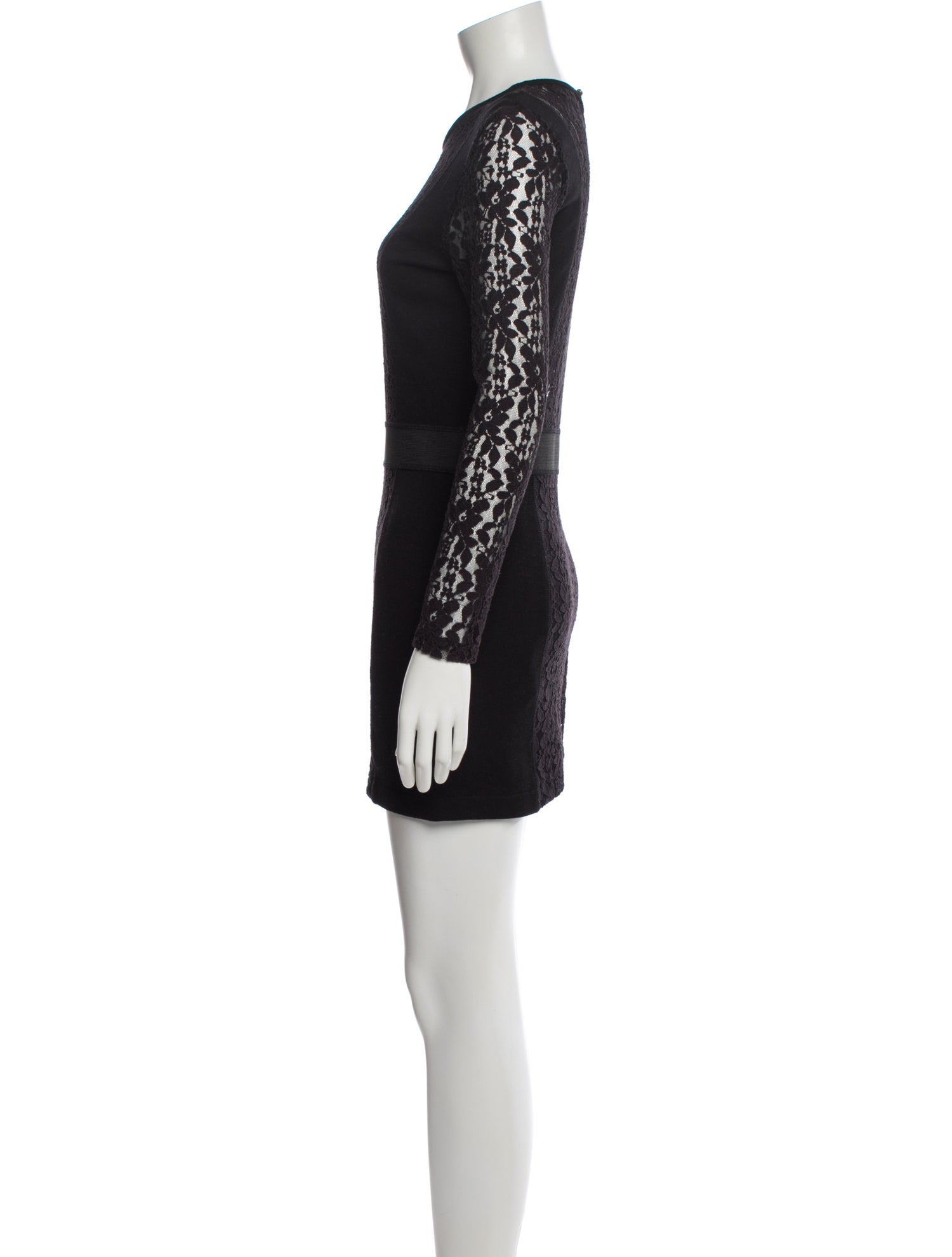 By Malene Birger Lace Pattern Mini Dress
