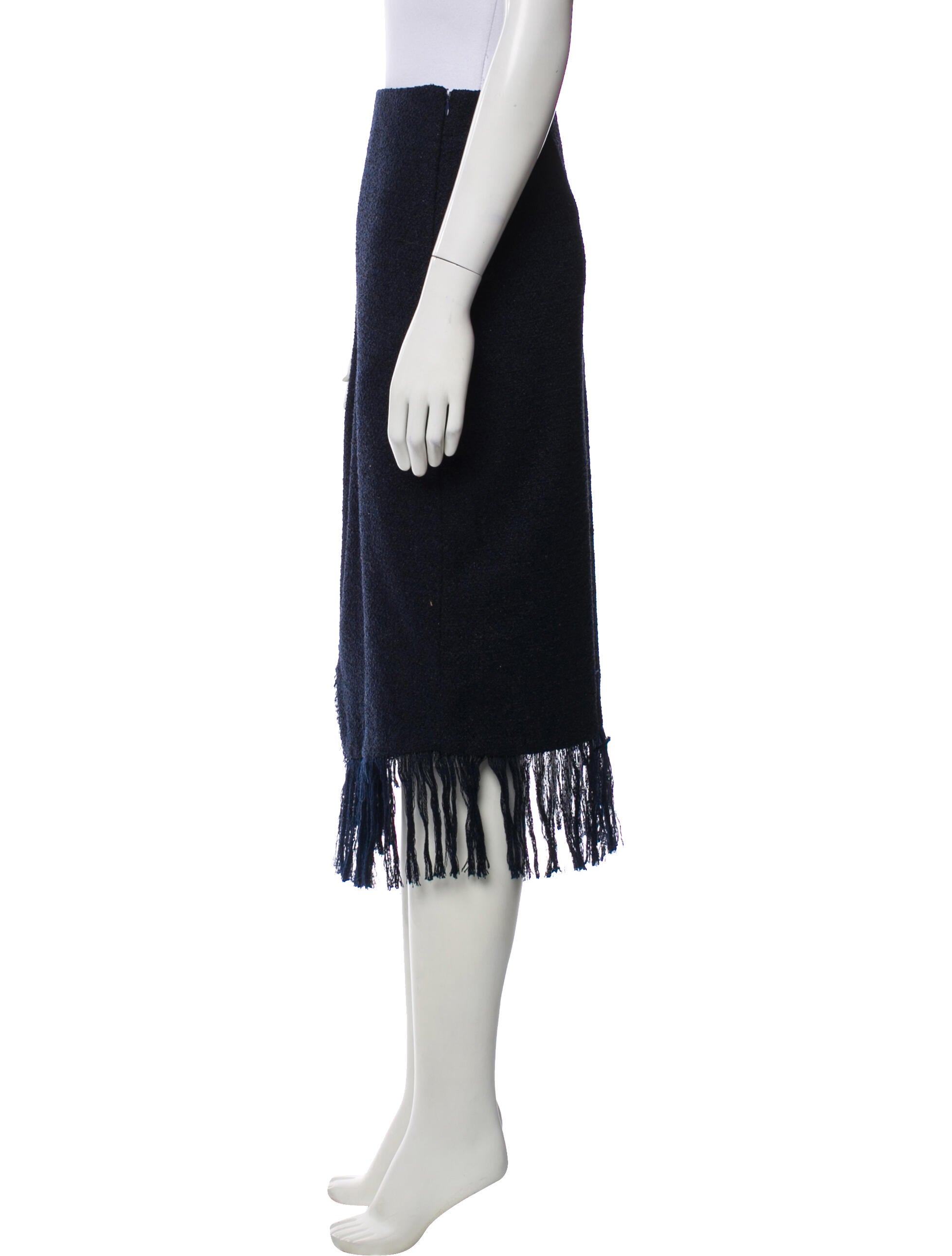 By Malene Birger Fringe Trim Accent Skirt Set