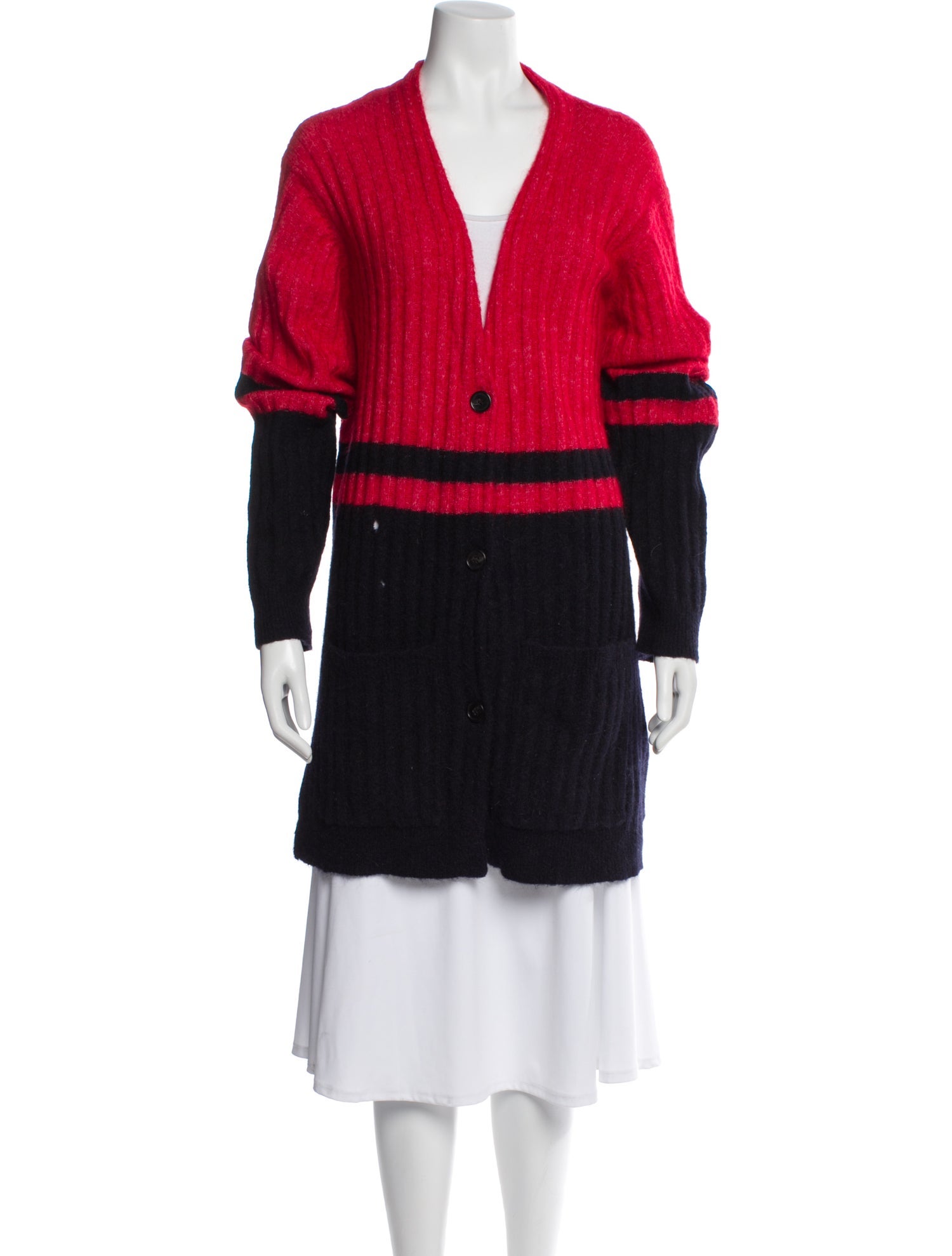 By Malene Birger Kid Mohair Colorblock Pattern Sweater