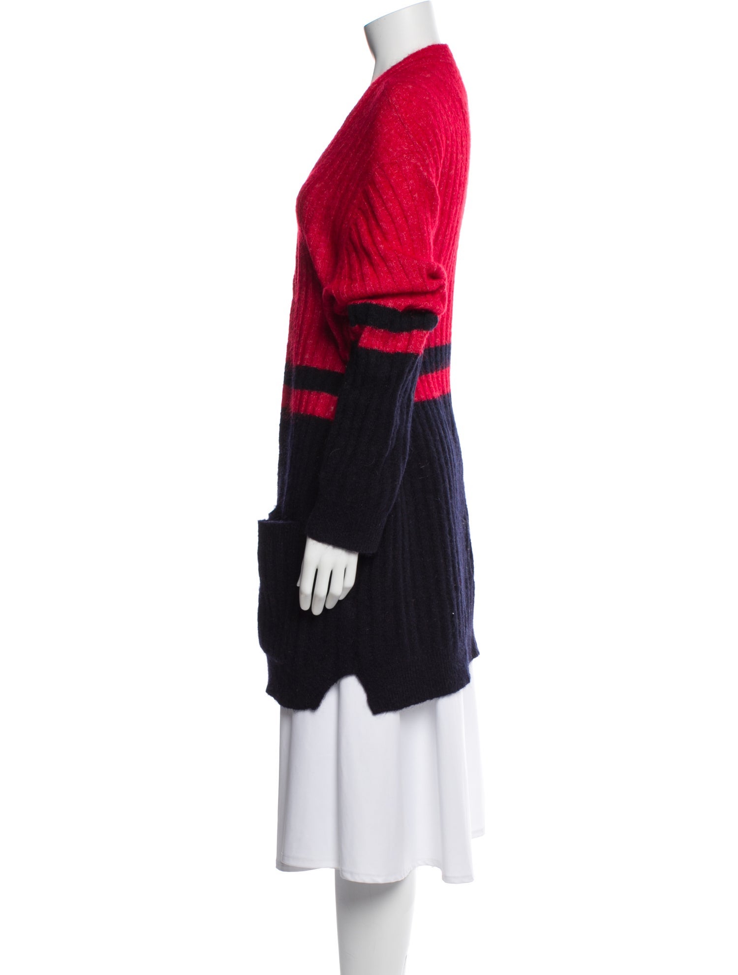 By Malene Birger Kid Mohair Colorblock Pattern Sweater
